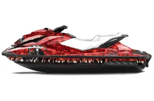 Sea Doo GTI / GTR / GTS Sitdown Jet Ski Graphic Kit - 2011-2019 Reaper Red