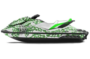 Sea Doo GTI / GTR / GTS Sitdown Jet Ski Graphic Kit - 2011-2019 Widow Maker Green