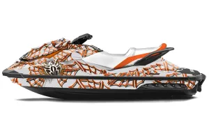 Sea Doo GTI / GTR / GTS Sitdown Jet Ski Graphic Kit - 2011-2019 Widow Maker Orange