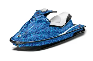 Sea Doo GTI Sitdown Jet Ski Graphic Kit 2006-2010 Digi Camo Blue