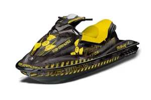Sea Doo GTI Sitdown Jet Ski Graphic Kit 2006-2010 Meltdown Yellow