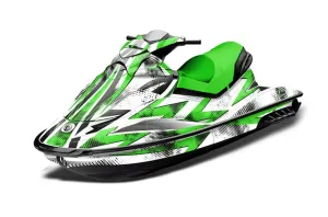 Sea Doo GTI Sitdown Jet Ski Graphic Kit 2006-2010 Slash Green