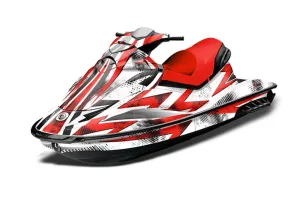 Sea Doo GTI Sitdown Jet Ski Graphic Kit 2006-2010 Slash Red