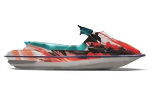 Sea Doo Bombardier GTS Jet Ski Graphic Kit - 1992-1997 Carbon X Red
