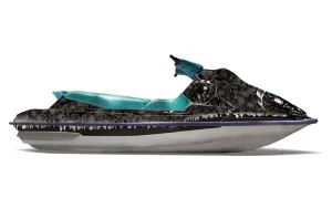 Sea Doo Bombardier GTS Jet Ski Graphic Kit - 1992-1997 Reaper Black