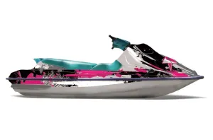 Sea Doo Bombardier GTS Jet Ski Graphic Kit - 1992-1997 Street Star Pink