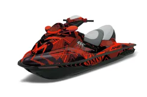 Sea Doo RXT Sitdown Jet Ski Graphic Kit 2005-2009 Conspiracy Red