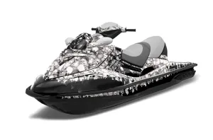 Sea Doo RXT Sitdown Jet Ski Graphic Kit 2005-2009 Reaper White