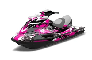 Sea Doo RXT Sitdown Jet Ski Graphic Kit 2005-2009 Street Star Pink