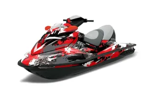 Sea Doo RXT Sitdown Jet Ski Graphic Kit 2005-2009 Street Star Red