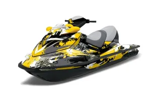 Sea Doo RXT Sitdown Jet Ski Graphic Kit 2005-2009 Street Star Yellow