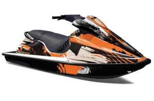Sea Doo XP Bombardier Jet Ski Graphic Kit - 1994-1996 Carbon X Orange