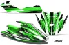 Sea Doo Bombardier GTX Siege Avant Jet Ski Graphic Kit 1996-1999 Attack Green