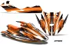 Sea Doo Bombardier GTX Siege Avant Jet Ski Graphic Kit 1996-1999 Attack Orange
