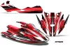 Sea Doo Bombardier GTX Siege Avant Jet Ski Graphic Kit 1996-1999 Attack Red