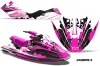 Sea Doo Bombardier GTX Siege Avant Jet Ski Graphic Kit 1996-1999 Carbon X Pink