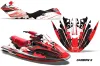 Sea Doo Bombardier GTX Siege Avant Jet Ski Graphic Kit 1996-1999 Carbon X Red