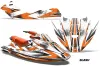 Sea Doo Bombardier GTX Siege Avant Jet Ski Graphic Kit 1996-1999 Slash Orange