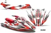 Sea Doo Bombardier GTX Siege Avant Jet Ski Graphic Kit 1996-1999 Slash Red