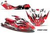 Sea Doo Bombardier GTX Siege Avant Jet Ski Graphic Kit 1996-1999 Street Star Red