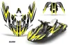 Sea Doo Bombardier Spark (2 UP) Jet Ski Graphic Kit 2014-2016 Slash Yellow