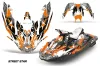 Sea Doo Bombardier Spark (2 UP) Jet Ski Graphic Kit 2014-2016 Street Star Orange