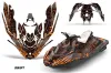 Sea Doo Bombardier Spark (2 UP) Jet Ski Graphic Kit 2014-2016 Swift Orange