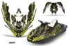 Sea Doo Bombardier Spark (2 UP) Jet Ski Graphic Kit 2014-2016 Swift Yellow