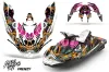 Sea Doo Bombardier Spark (3 UP) Jet Ski Graphic Kit 2015-2018 Frenzy Orange