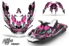 Sea Doo Bombardier Spark (3 UP) Jet Ski Graphic Kit 2015-2018 Frenzy Pink