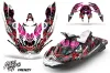 Sea Doo Bombardier Spark (3 UP) Jet Ski Graphic Kit 2015-2018 Frenzy Red