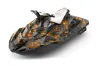 Sea Doo Bombardier Spark (3 UP) Jet Ski Graphic Kit 2015-2018 Tune In Orange