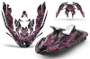 Sea Doo Bombardier Spark (3 UP) Jet Ski Graphic Kit 2015-2018 Tune In Pink