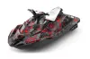 Sea Doo Bombardier Spark (3 UP) Jet Ski Graphic Kit 2015-2018 Tune In Red