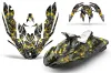 Sea Doo Bombardier Spark (3 UP) Jet Ski Graphic Kit 2015-2018 Tune In Yellow