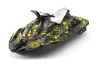 Sea Doo Bombardier Spark (3 UP) Jet Ski Graphic Kit 2015-2018 Tune In Yellow