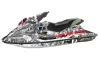 Sea Doo Bombardier GSX Jet Ski Graphic Kit - 1996-1999 Mad Hatter Red