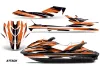 Sea Doo GTI / GTR / GTS Sitdown Jet Ski Graphic Kit - 2011-2019 Attack Orange