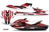 Sea Doo GTI / GTR / GTS Sitdown Jet Ski Graphic Kit - 2011-2019 Attack Red