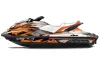 Sea Doo GTI / GTR / GTS Sitdown Jet Ski Graphic Kit - 2011-2019 Carbon X Orange