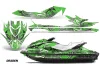 Sea Doo GTI / GTR / GTS Sitdown Jet Ski Graphic Kit - 2011-2019 Deaden Green