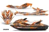 Sea Doo GTI / GTR / GTS Sitdown Jet Ski Graphic Kit - 2011-2019 Deaden Orange