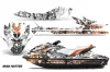 Sea Doo GTI / GTR / GTS Sitdown Jet Ski Graphic Kit - 2011-2019 Mad Hatter White