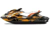 Sea Doo GTI / GTR / GTS Sitdown Jet Ski Graphic Kit - 2011-2019 Street Star Orange