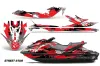 Sea Doo GTI / GTR / GTS Sitdown Jet Ski Graphic Kit - 2011-2019 Street Star Red