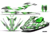 Sea Doo GTI Sitdown Jet Ski Graphic Kit 2006-2010 Slash Green