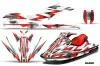 Sea Doo GTI Sitdown Jet Ski Graphic Kit 2006-2010 Slash Red