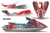 Sea Doo Bombardier GTS Jet Ski Graphic Kit - 1992-1997 Deaden Red