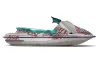 Sea Doo Bombardier GTS Jet Ski Graphic Kit - 1992-1997 Widow Maker Red