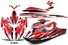 Sea Doo RXP Sitdown Jet Ski Graphic Kit 2004-2011 Attack Red